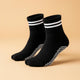 Matte black pilates grip socks