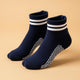 Navy pilates grip socks