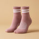 Dusty pink pilates grip socks